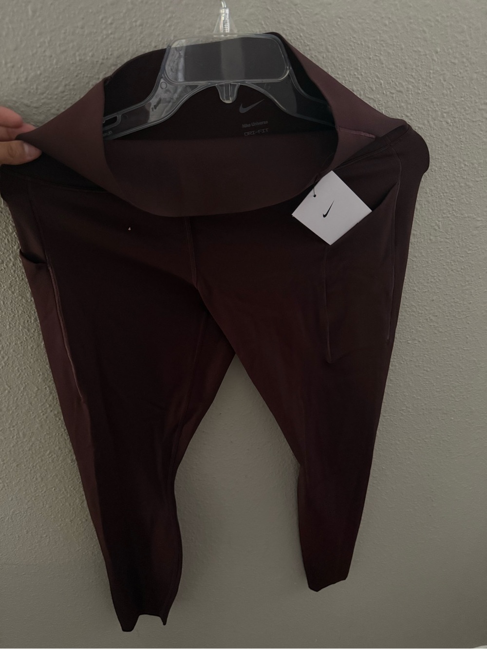 Nike Women's Dark Burgundy High-Rise Leggings